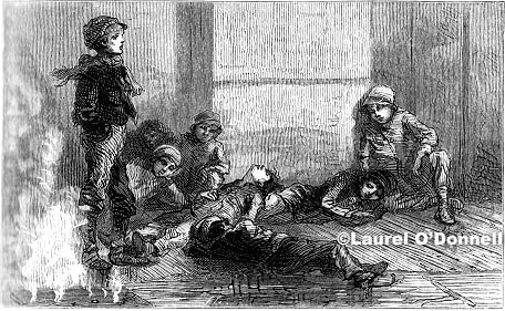 Newsboys Waiting for the Paper