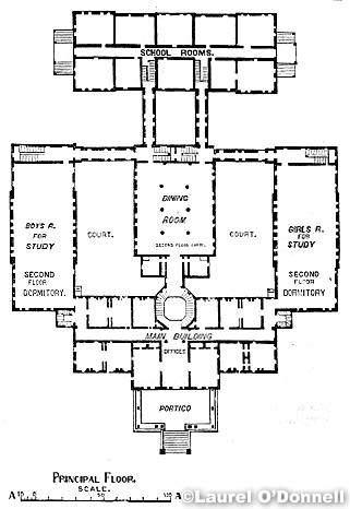 Principal Floorplan of the New York Institution for the Deaf and Dumb